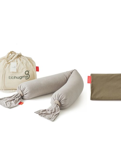 Pregnancy Pillow & Extra Cover Bundle - Seashell beige