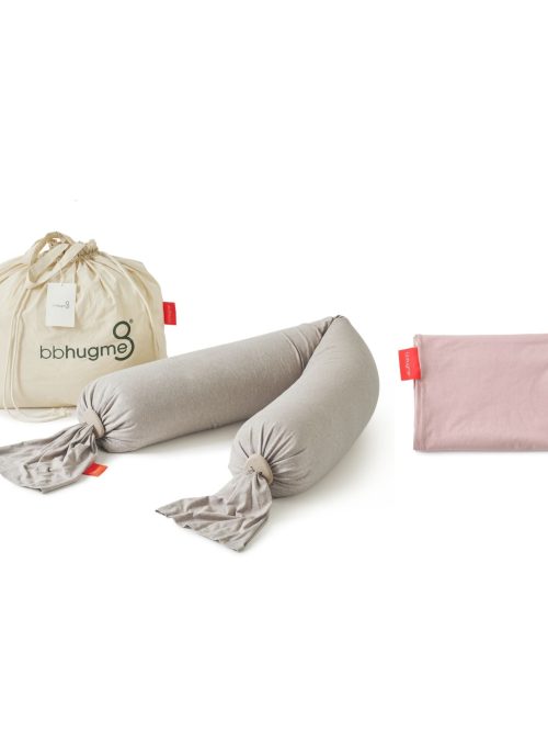 Pregnancy Pillow & Extra Cover Bundle - Seashell Beige